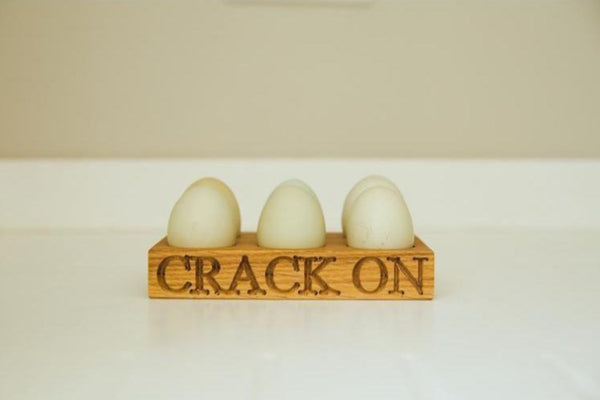 Half Dozen Oak Egg Rack