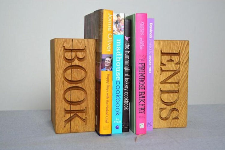 Book Ends - Oak Book Ends